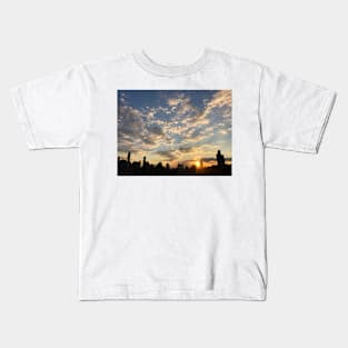 New York City Rooftop Skyline Kids T-Shirt